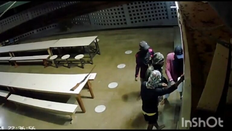 Ladrões furtam eletrônicos e merenda de escola no interior; veja vídeo