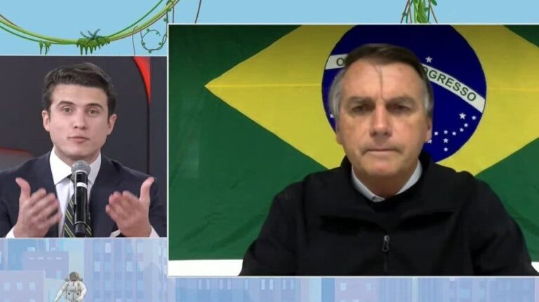 André Marinho e Jair Bolsonaro brigam ao vivo no programa Pânico e Presidente abandona programa: “Tchutchuca”
