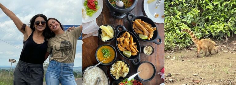 ‘Extasiada de tanta beleza’: Dira Paes chega para remake de ‘Pantanal’ com direito a banquete e fotos de animais