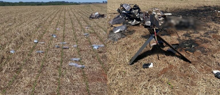 Em 5 minutos, helicóptero com 246 kg de cocaína saiu do Paraguai, pegou nevoeiro e caiu no Brasil, diz polícia