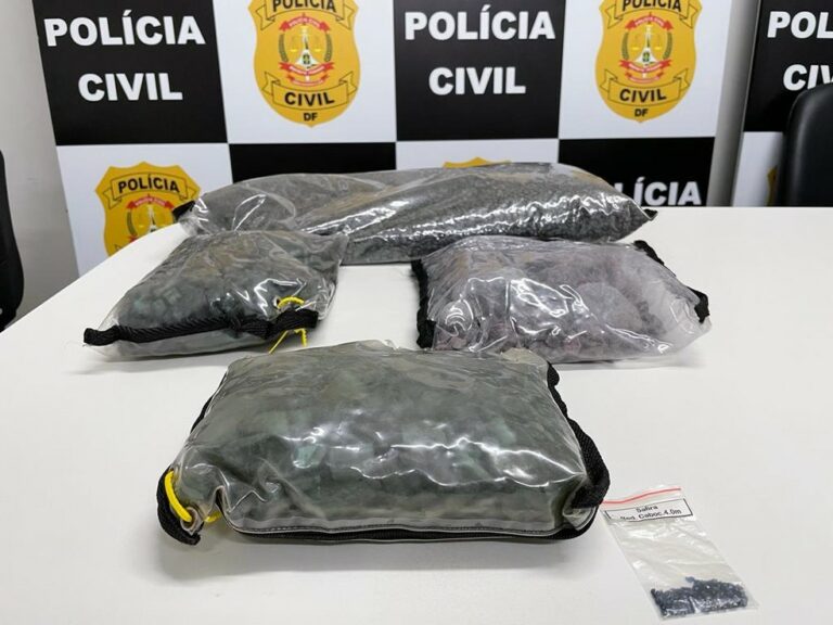 Polícia apreende pedras preciosas avaliadas em R$ 1,5 milhão com suspeitos de fraude bancária