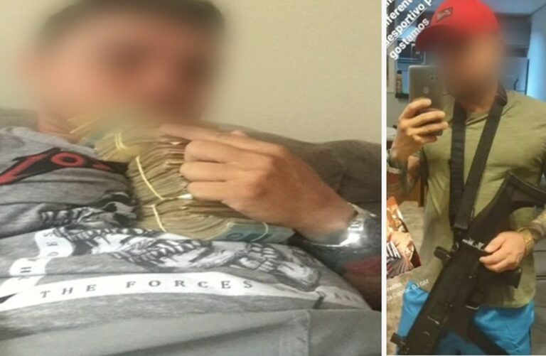 Preso que trazia cocaína da Bolívia para o Brasil ostentava maços de dinheiro e fuzil nas redes sociais, diz polícia