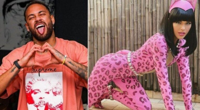 Após beijos em festa, Neymar curte foto de Mariana Rios fantasiada de ‘gatinha’