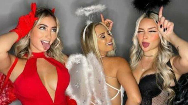 Neymar promove festa de halloween com beldades, namorada e ex-affair