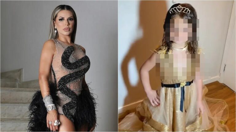 Deolane Bezerra é detonada por expor filha com decote