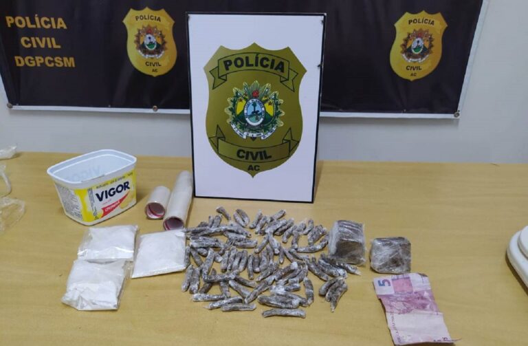 Mulheres são presas em Sena Madureira com 81 tabletes de maconha e 03 pacotes de cocaína