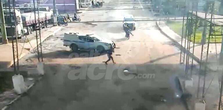 Exclusivo: Vídeo mostra perseguição da PM atrás de bandidos que conseguiram fugir para o lado boliviano