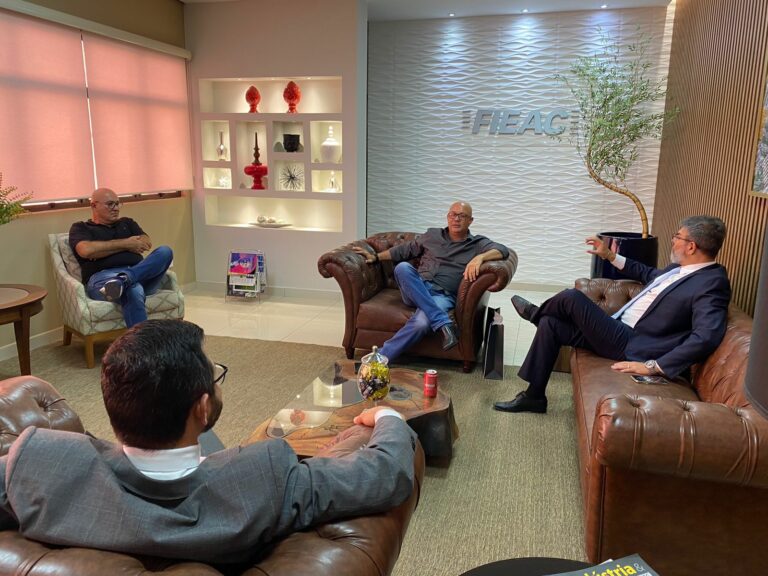 FIEAC recebe visita institucional de Rodrigo Aiache, presidente eleito da OAB/AC