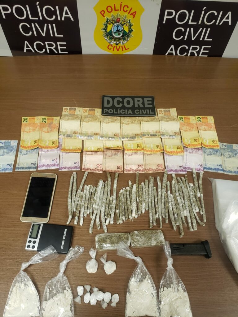 Policia prende dois homens por tráfico de drogas na Cidade Nova, em Rio Branco