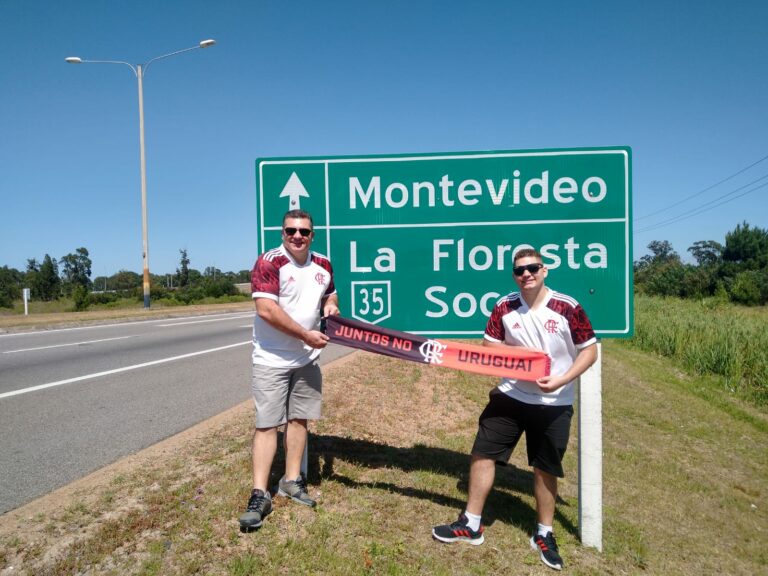 Pai e filho acreanos viajam para Uruguai para assistir a final da Libertadores juntos