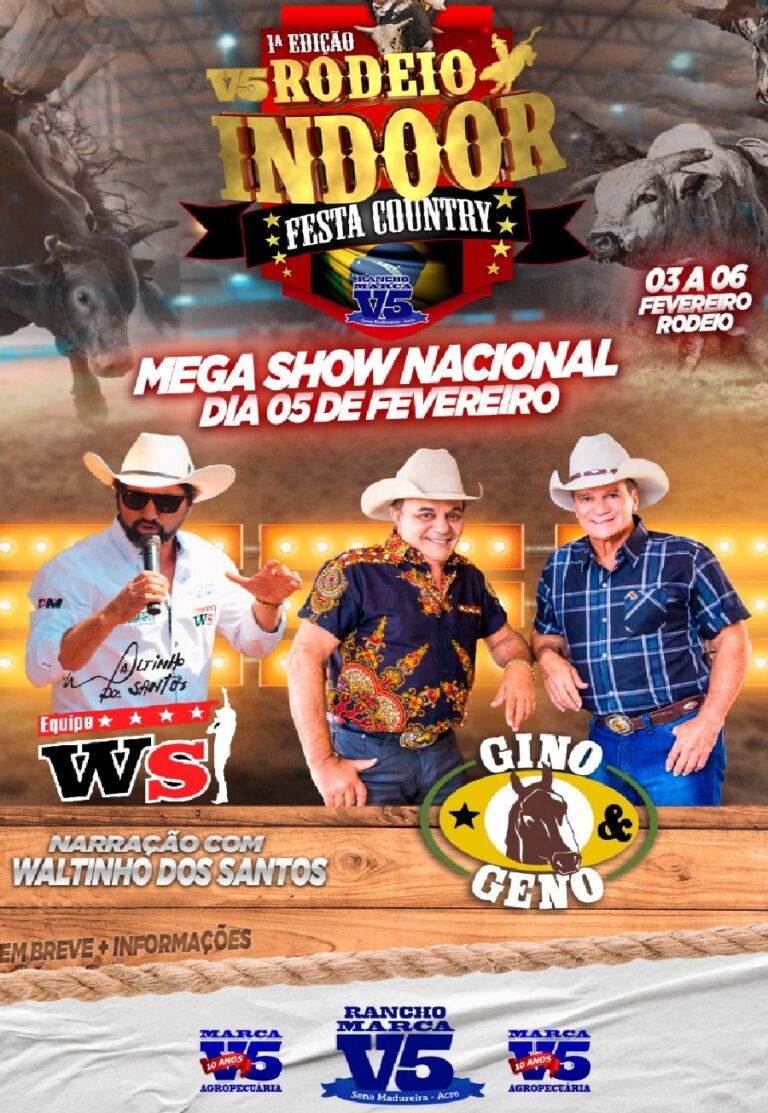 Sena Madureira sedia 1ª Edição de Rodeio Indoor, em fevereiro