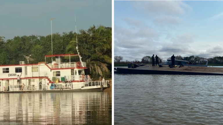 Barco-hotel que naufragou em MS e causou a morte de 7 pessoas será retirado nesta semana do Rio Paraguai