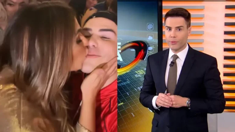Nicole Bahls dá beijo na boca de Luiz Bacci einternet ‘shippa’ novo ‘casal’