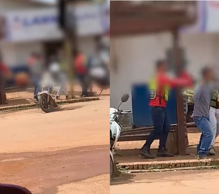 Vídeo: ‘Briga’ entre mototaxistas em Sena Madureira causa confusão nas dependências do Mercado Municipal