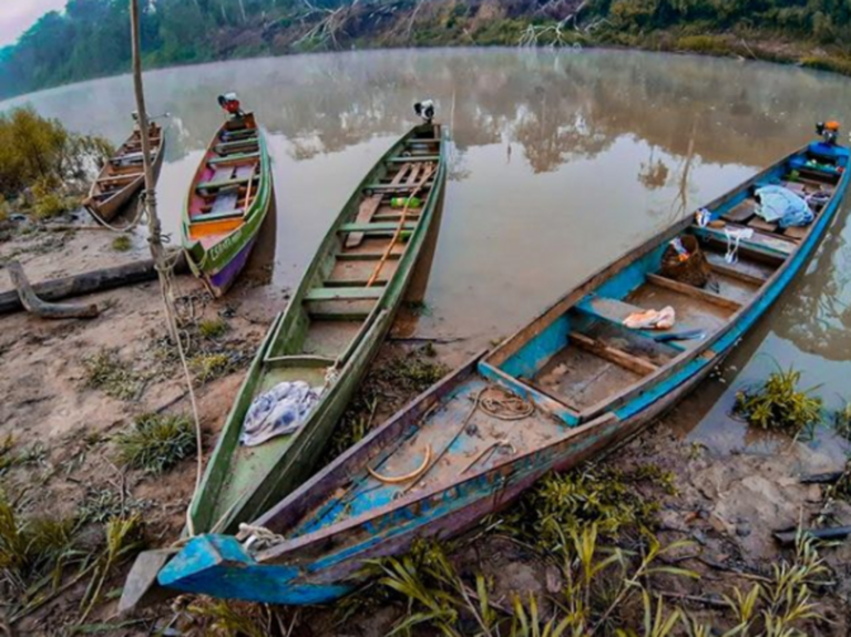 Canoas do rio Iaco em Assis Brasil