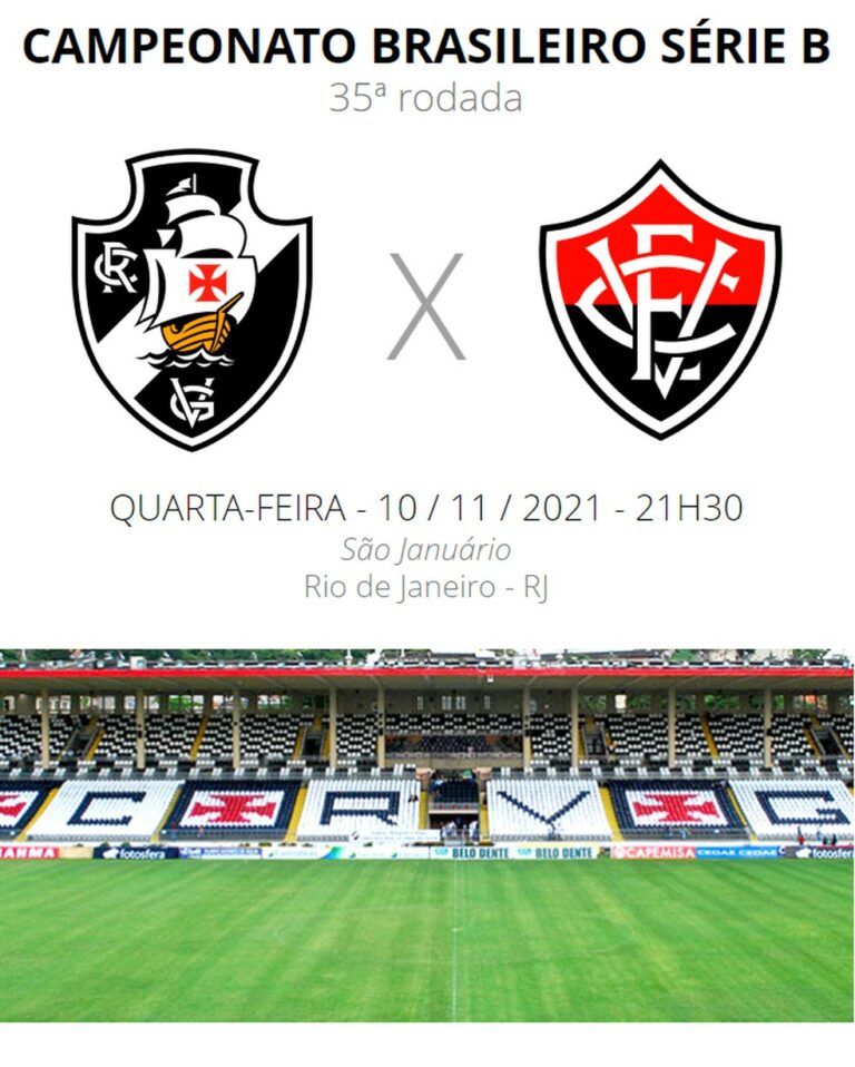 Vasco x Vitória: veja onde assistir, escalações, desfalques e arbitragem