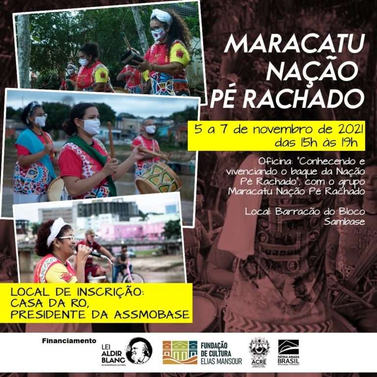 Grupo Pé Rachado promoverá oficina de maracatu no Bairro da Base