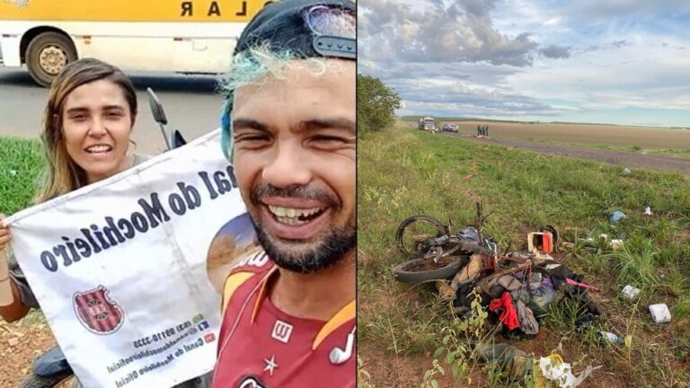 Mochileiros que percorreram todo o Brasil ficam em estado grave após acidente que fecharia viagem em MS