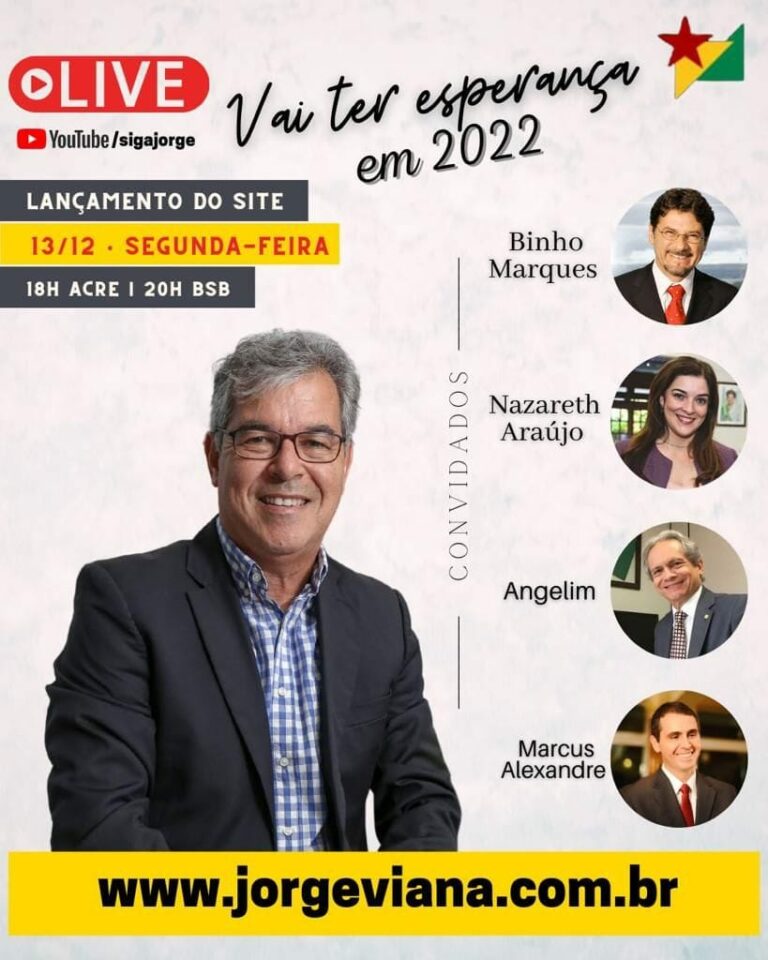 Jorge Viana reúne ex-prefeitos e ex-governador para ‘live’ de lançamento do seu novo site