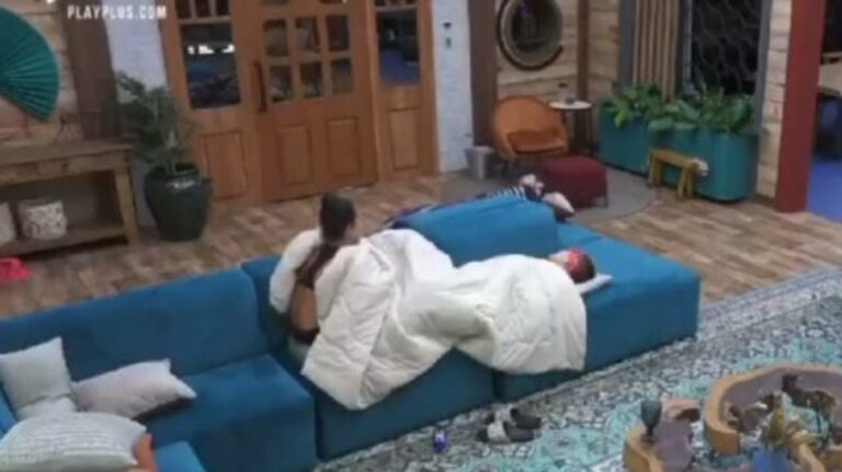 ‘A Fazenda 13’: Aline e MC Gui movimentam edredom; veja vídeo