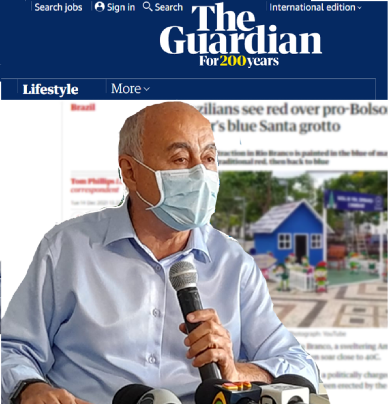 Indecisão de Bocalom sobre cor da casinha do Papai Noel é destaque em jornal britânico: “Cisma político ridículo”