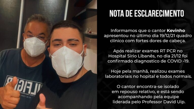 Kevinho é internado, tem diagnosticado confirmado e enfrenta surto: “Infelizmente”