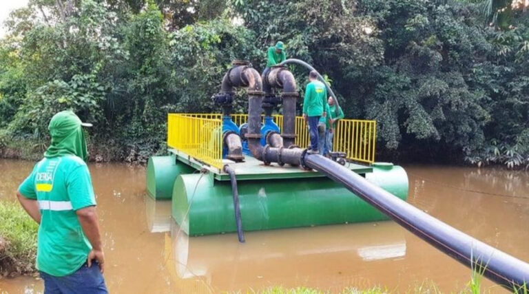 Problema mecânico no sistema de captação interrompe distribuição de água em Tarauacá