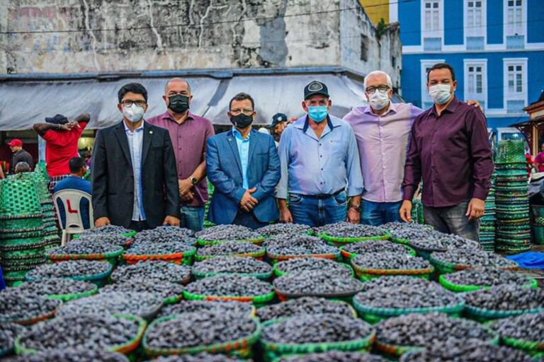 No Pará, Gonzaga visita produção de açaí e debate com BASA incentivos para setor produtivo do Acre