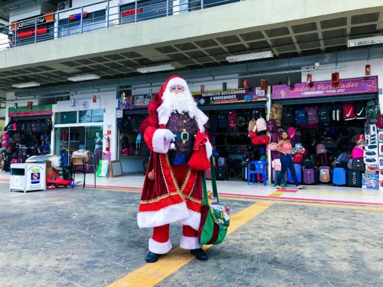 Papai Noel no Aquiri Shopping: programação de Natal com visitas do ‘Bom Velhinho’ e música ao vivo