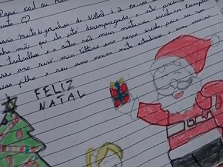 Em cartinha para Papai Noel, menina no Acre pede vestido para usar na ceia de Natal: “Ficarei feliz”