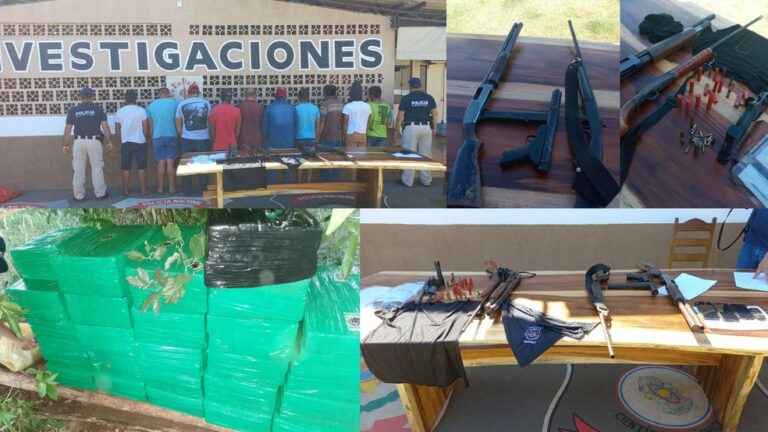 Em ação na fronteira Paraguai/Brasil, 10 pessoas são presas com ‘arsenal de guerra’, drogas e veículos
