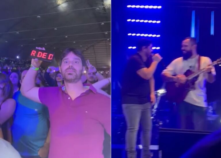 Fã viraliza após ‘desconcentrar’ Jorge e Mateus com frase polêmica em show