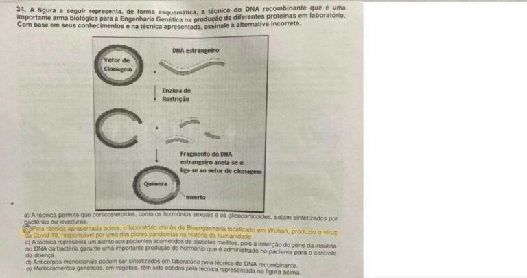 Concurso para professores diz que Covid veio de ‘laboratório chinês’ e chama homossexuais de ‘aberração’