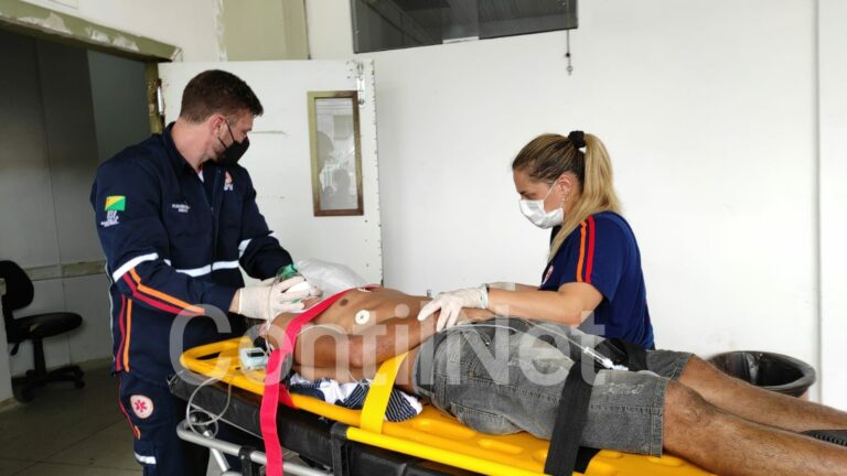 Motorista não habilitada e alcoolizada causa acidente e homem vai parar em estado grave no PS da Capital