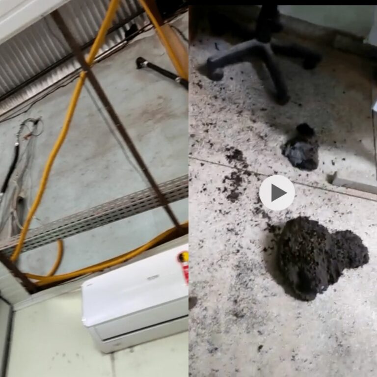 Servidores denunciam condições de prédio da Vigilância em RB: “Cupim caindo nas cabeças e sem água”