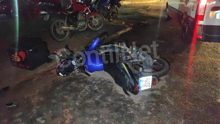 Colisão entre carro e motocicleta acaba com motoboy no Pronto Socorro de RB