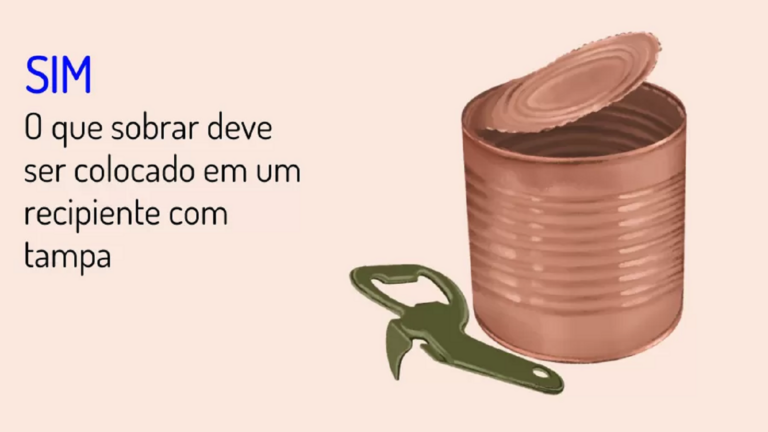 É verdade que não pode deixar o alimento na lata depois de aberta?