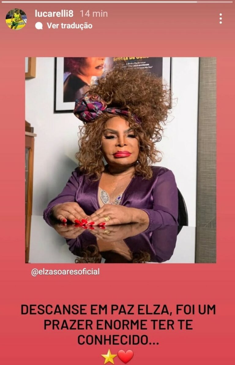 De Pelé a Lucarelli: esporte homenageia Elza Soares nas redes sociais