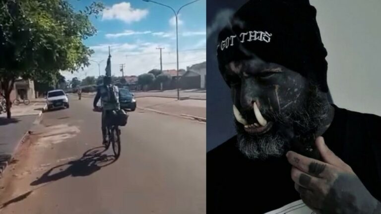 ‘Orc Infernall’ sai de bicicleta rumo a São Paulo e percorre jornada de fé de 2400 km