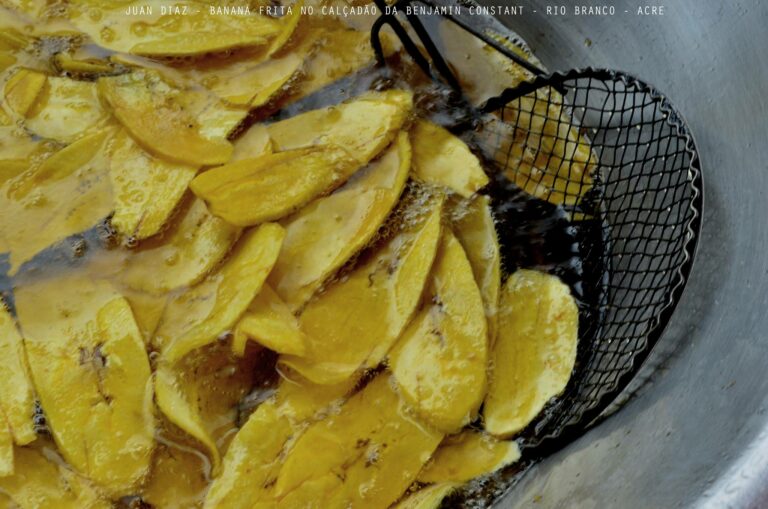 Banana frita no Calçadão da Benjamin Constant