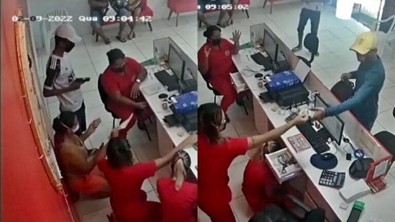 Vídeo: criminosos invadem clínica médica na Capital, rendem funcionários e fogem de bicileta