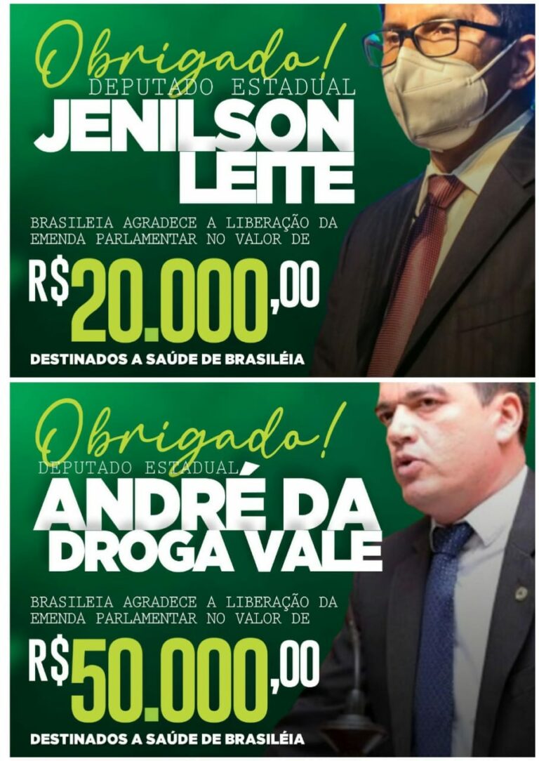 Brasileia agradece as emendas de dois deputados estaduais destinadas à Saúde