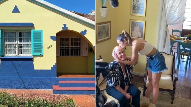 Xuxa visita com Sasha casa onde cresceu em Santa Maria