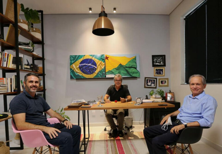 Jorge Viana se encontra com Angelim e Marcus Alexandre: “Nossa experiência lembra o futuro”