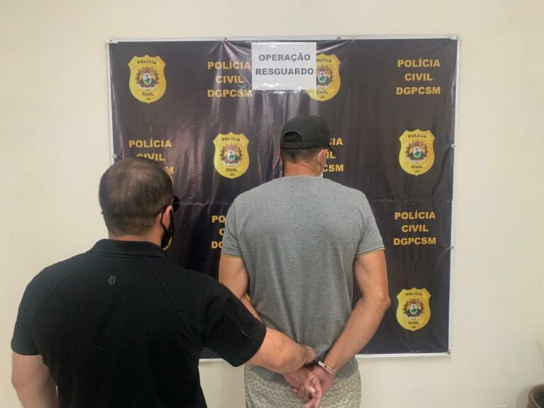 Policia Civil prende homem por ameaça e descumprimento de medida protetiva em Sena Madureira