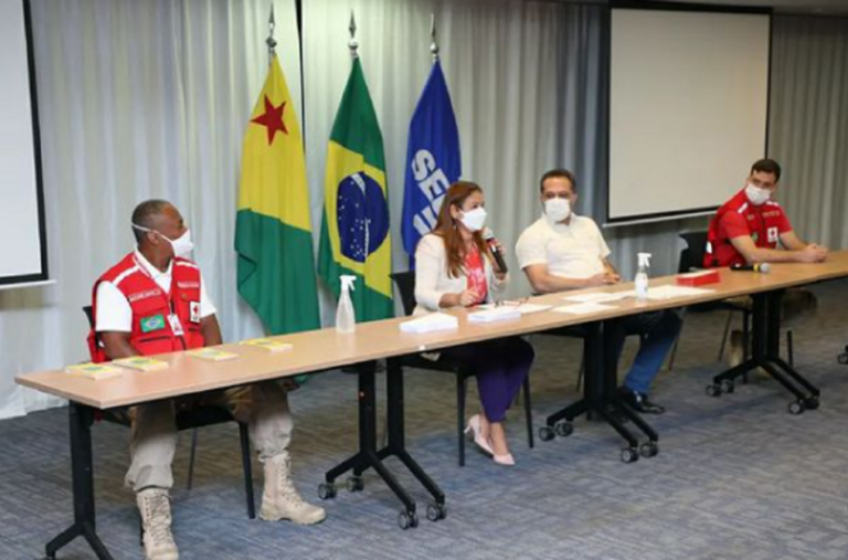 TJAC e Cruz Vermelha realizam ação social para 100 famílias em Rio Branco