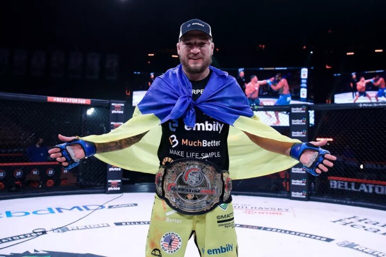 Ucraniano campeão meio-médio do Bellator desiste de defesa de cinturão para lutar na guerra