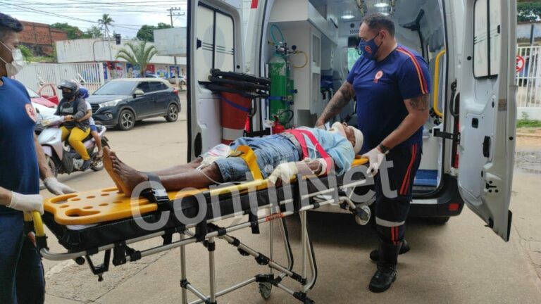 Idoso é atropelado por moto ao tentar atravessar avenida em Rio Branco