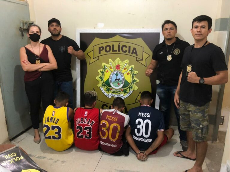 Policia Civil prende três e apreende menor por trafico de drogas em Tarauacá