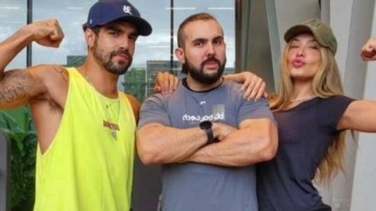 Caio Castro posa pela primeira vez com a nova namorada